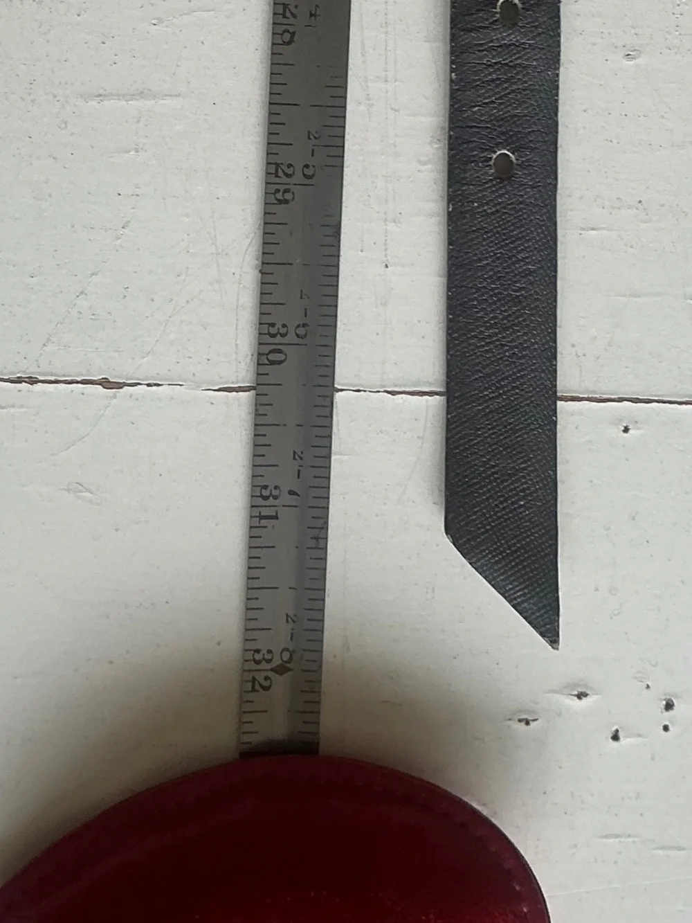 Vintage Christian Dior CD Aniline leather grey belt Small